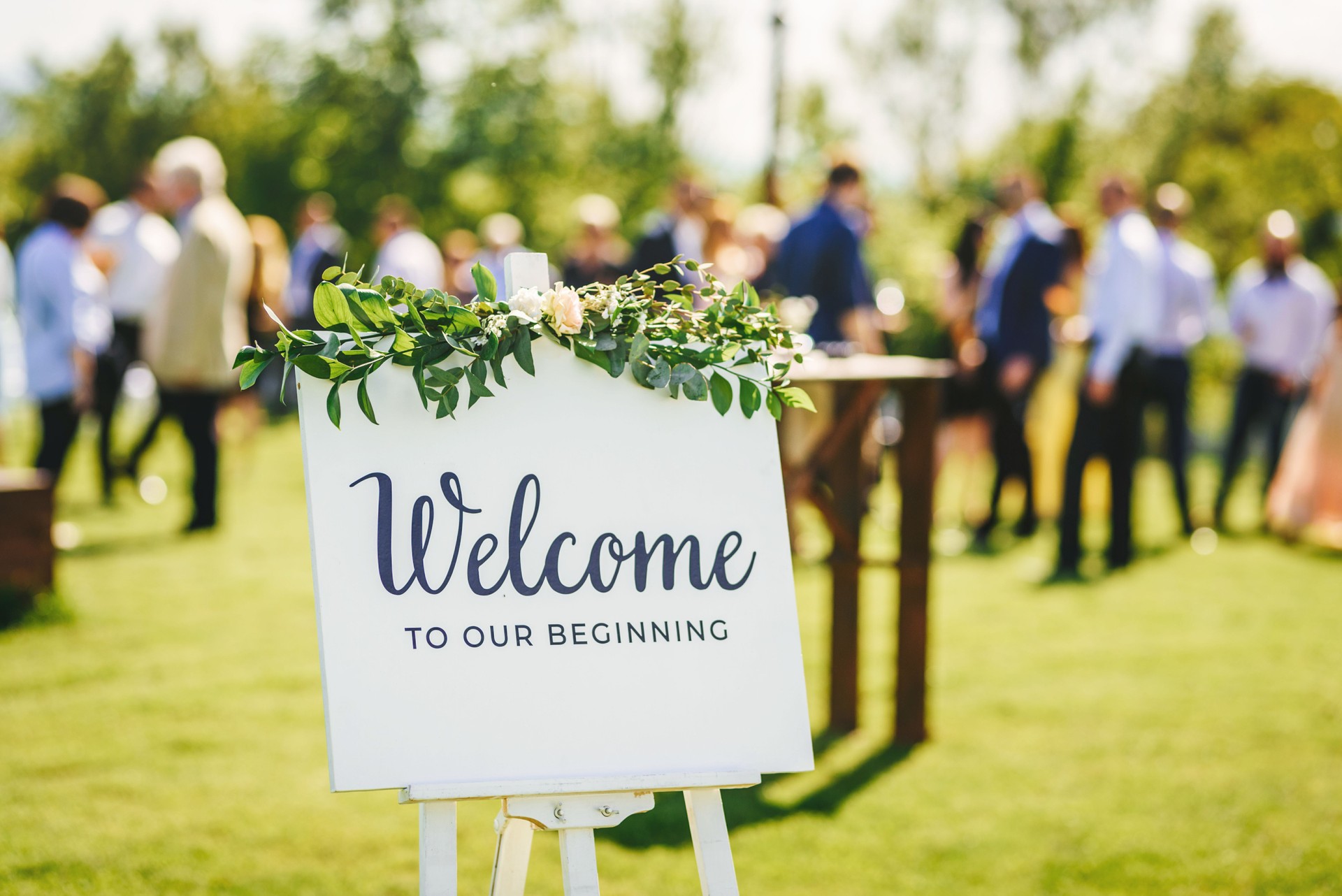 Invitation for guests for a wedding ceremony